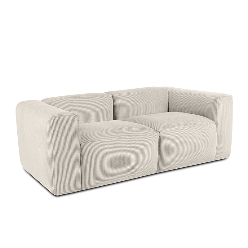 Helen - Sofá Modular 2 Plazas Loveseat - Pana Ivory