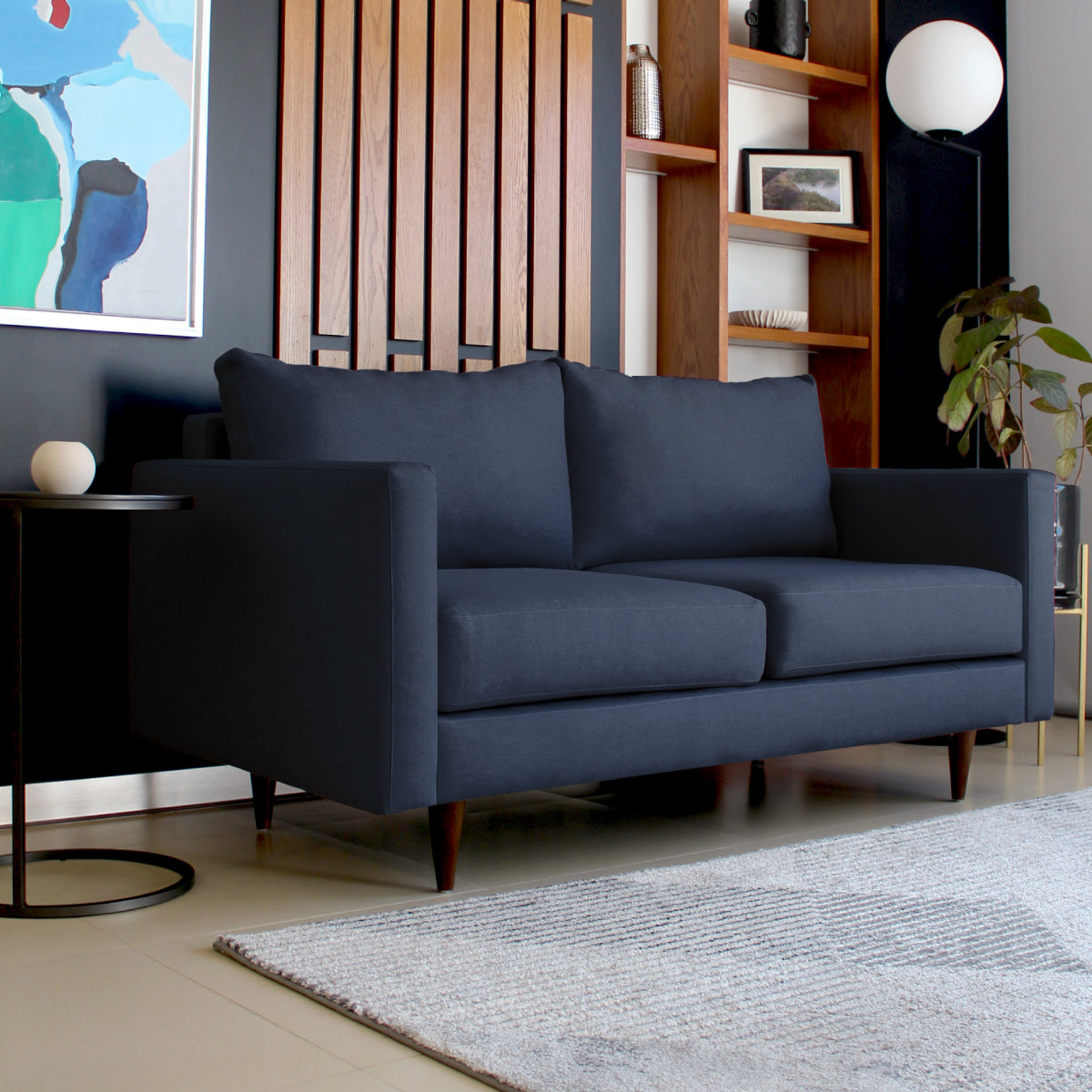 Sofa Modelo A1 Dos Plazas Loveseat - Azul