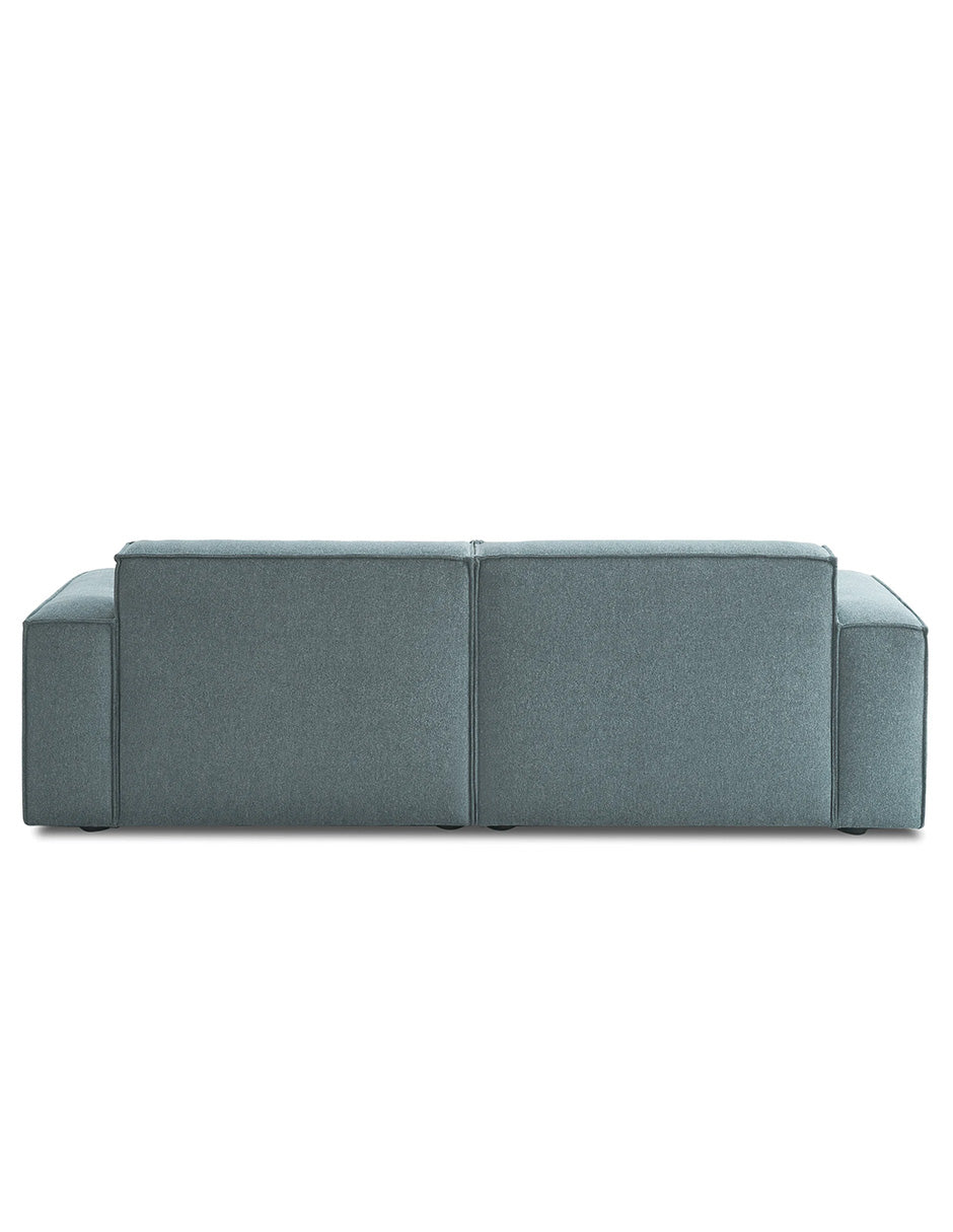 Paul - Sofá Modular 2 Plazas con Reposapiés - Gris
