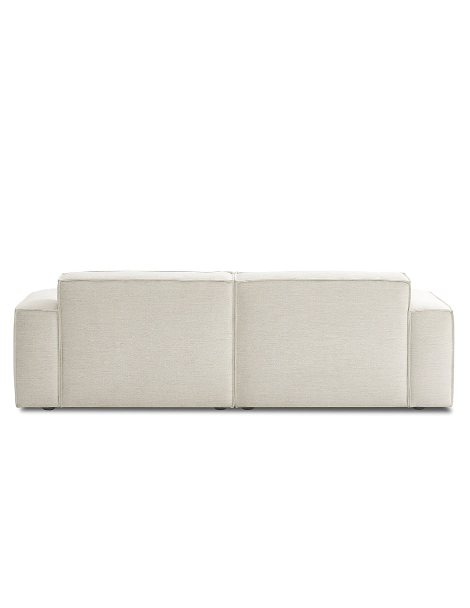Paul - Sofá Modular 2 Plazas con Reposapiés - Marfil